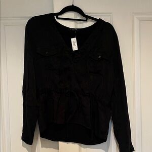 Maven West Elegant Black Blouse